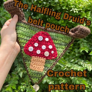 The Halfling Druid's belt pouch crochet pattern