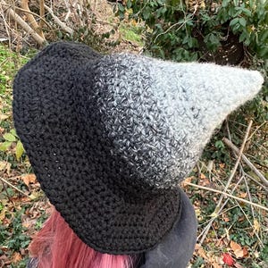 Black and gray witch hat