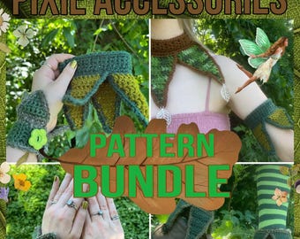 Pixie Accessories Crochet Pattern Bundle (US terms)