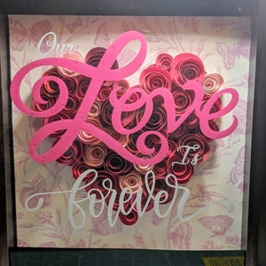 Valentine&#39;s Day Shadow Box