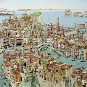 Venice painting - Venice print - Venice memories - Venice cityscape - Venice sights - Venice canals - Venice limited edition print