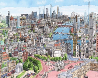 London World City Print – Limited Edition, Signed & Numbered