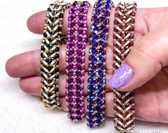 Perlenmuster - Laces Out Bugle Bead Bracelet PDF Download