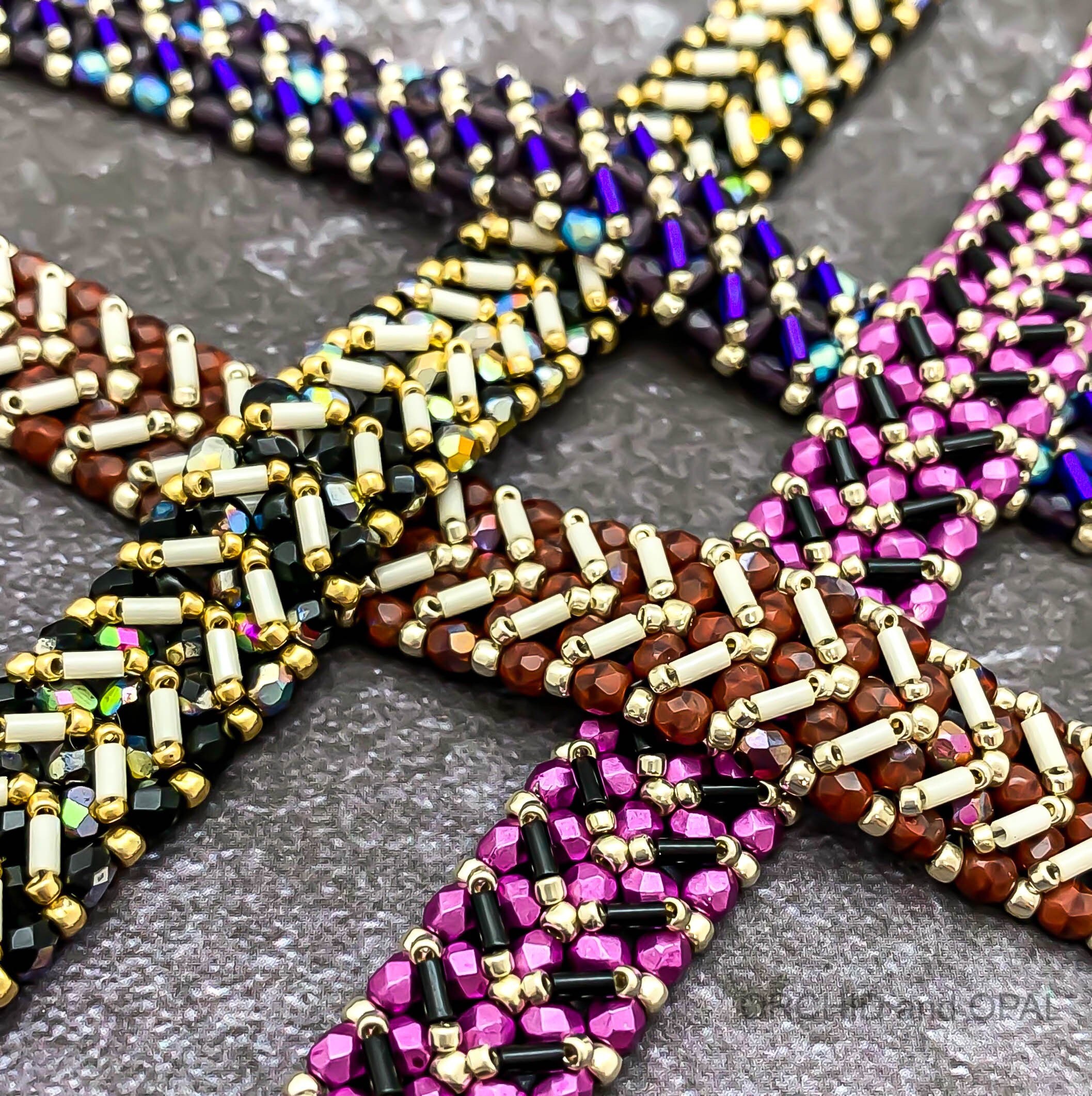 Beading Pattern Laces Out Bugle Bead Bracelet PDF Download Etsy