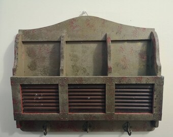 Items Similar To Rustic Mail Organizer For Home Wall Mounted Barn