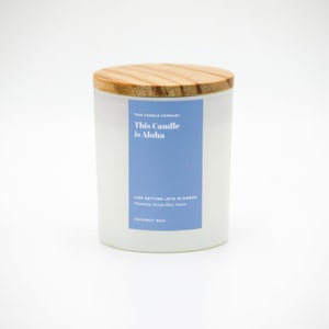 This Candle is Aloha - Plumeria, Ocean Mist - 10oz Coconut Wax Candle