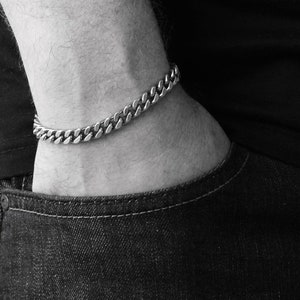 Men Silver Bracelet, Men Bracelet, Mens Chain Bracelet, Elegant Bracelet For Men, Mens Jewelry, Men Bracelet Gift, Mens Bracelet