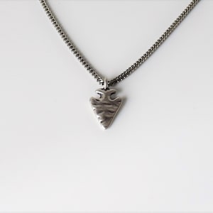 Mens Necklace, Men Silver Necklace, Mens Pendant Necklace, Silver Arrow Necklace, Silver Necklace, Necklace Men, Mens Jewelry
