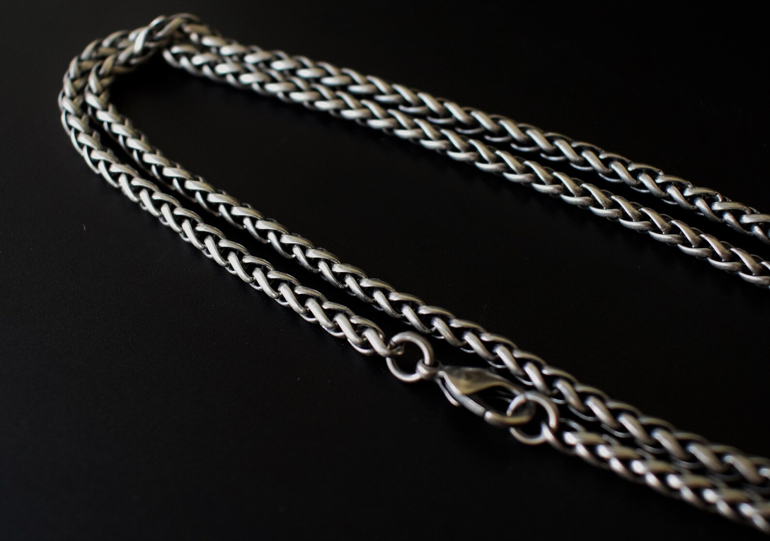 Free Shipping Men Necklace Mens Silver Necklace Mens Etsy
