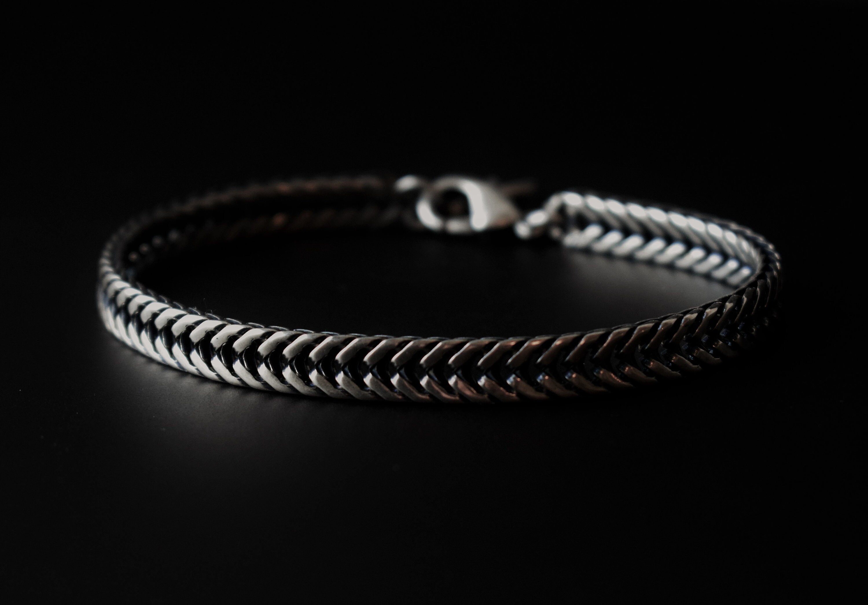 Mens Silver Bracelet Men Bracelet Mens Chain Bracelet Etsy Canada