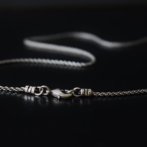 Sterling Silver, Men Necklace, Mens Silver Necklace, Mens Necklace Silver, Silver Chain For Men, Oxidized Rope Chain, Mens Jewelry
