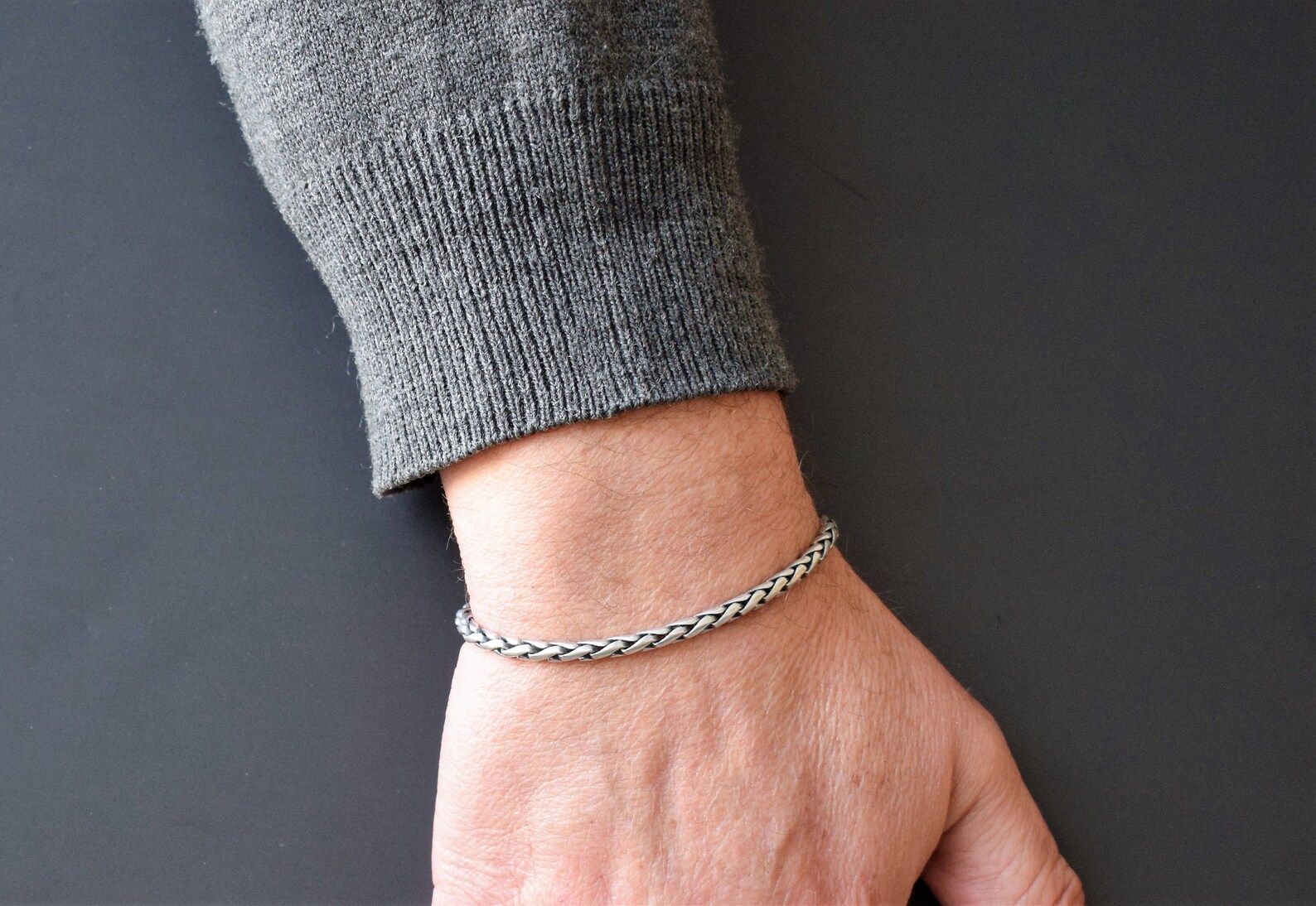 Mens Silver Bracelet Men Bracelet Mens Chain Bracelet Etsy