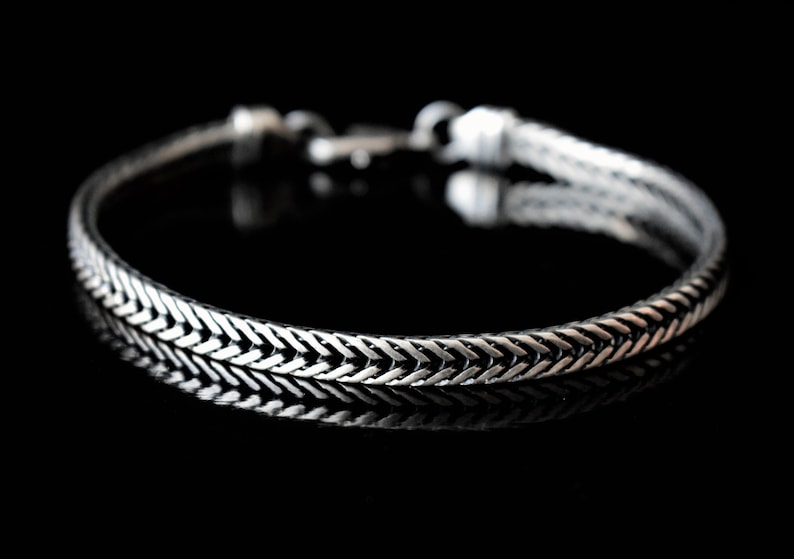 Mens Silver Bracelet, Men Bracelet, Mens Chain Bracelet, Elegant Bracelet For Men, Mens Jewelry, Men Bracelet Gift, Mens Bracelet 