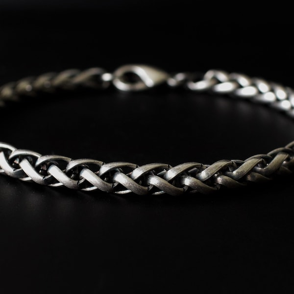 Bracelet homme, bracelets en argent pour homme, bracelet homme, bracelet chaîne homme, bracelet élégant pour homme, bijoux homme, cadeau bracelet homme