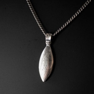 Mens Necklace, Men Silver Necklace, Mens Pendant Necklace, Silver Leaf Necklace, Silver Necklace, Necklace Men, Men Jewelry