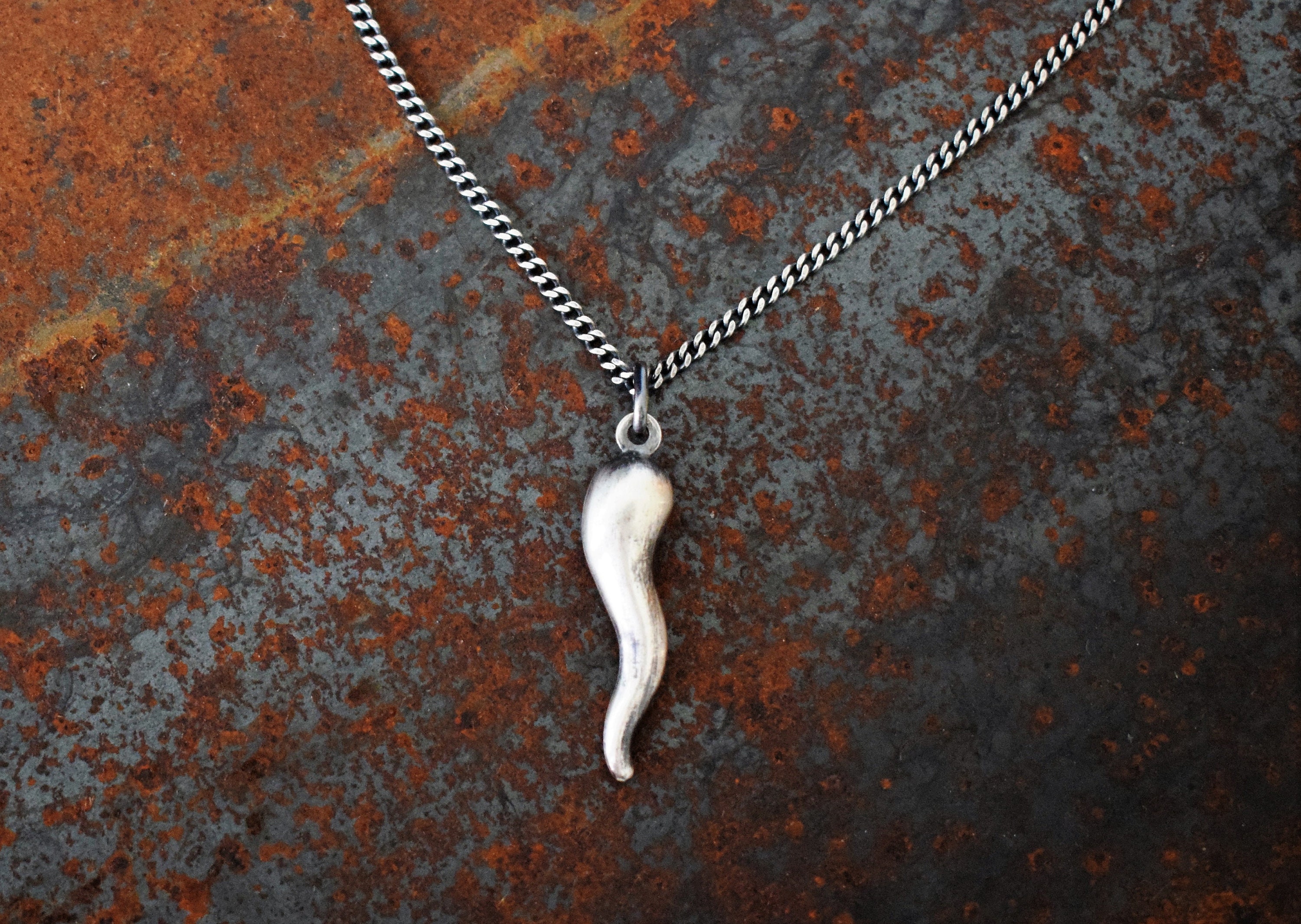 Sterling Silver 925 Mens Necklace Men 
