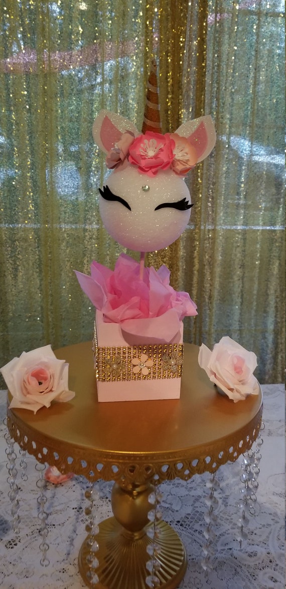 baby shower unicorn centerpieces