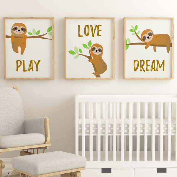 Sloth Play Set - Etsy