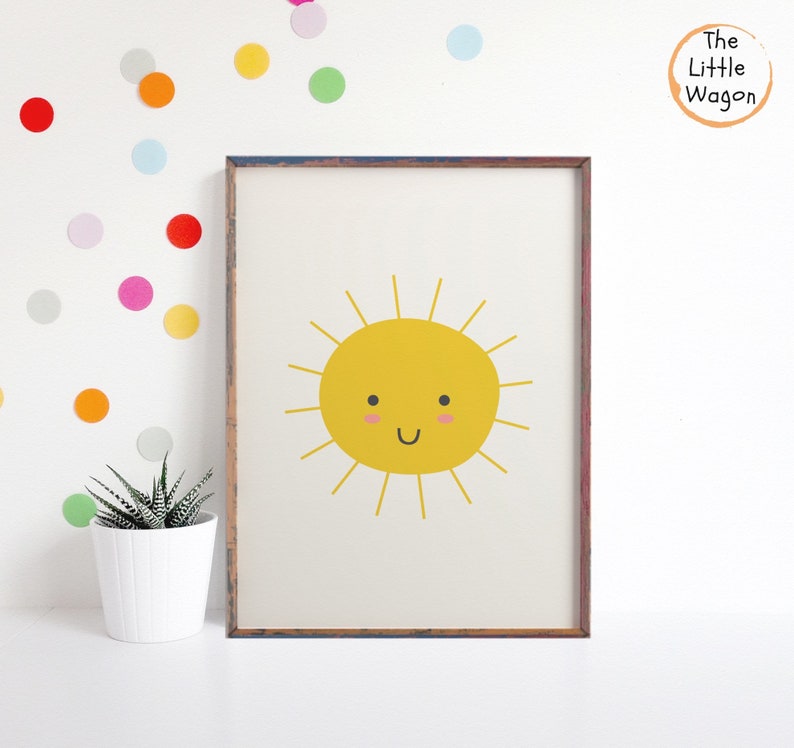 Gender Neutral Nursery set of four prints Alphabet Nursery Etsy