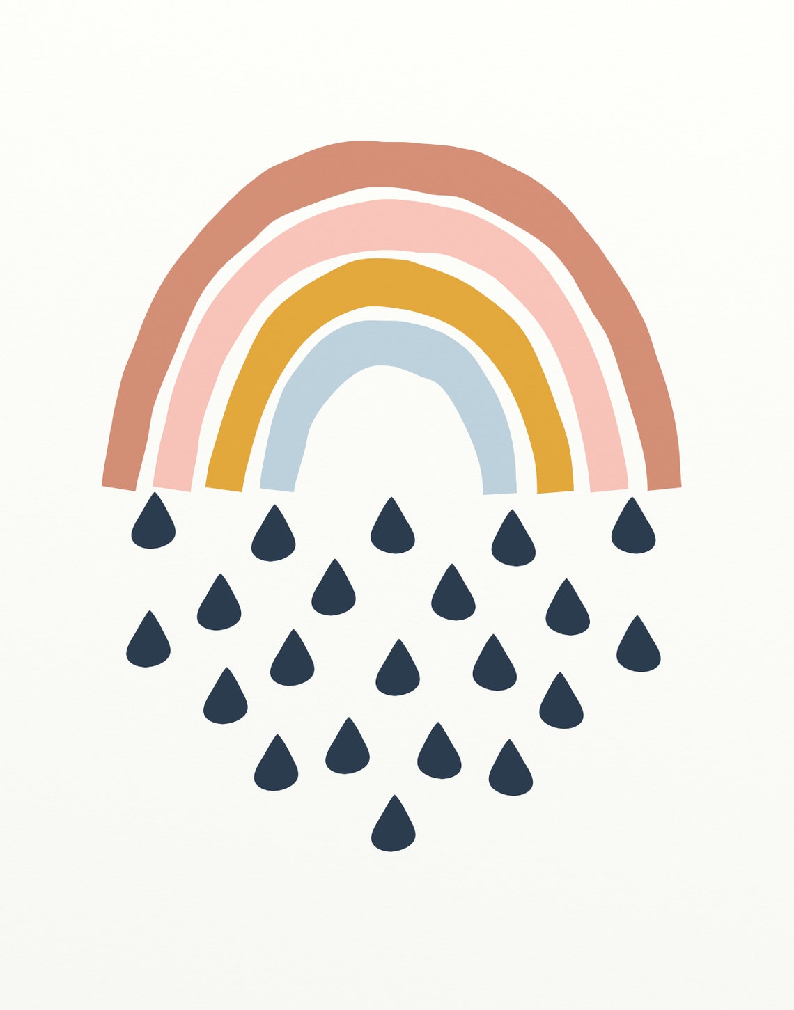 Rainbow Raincloud Sunshine Nursery Print Set of Three - Etsy UK