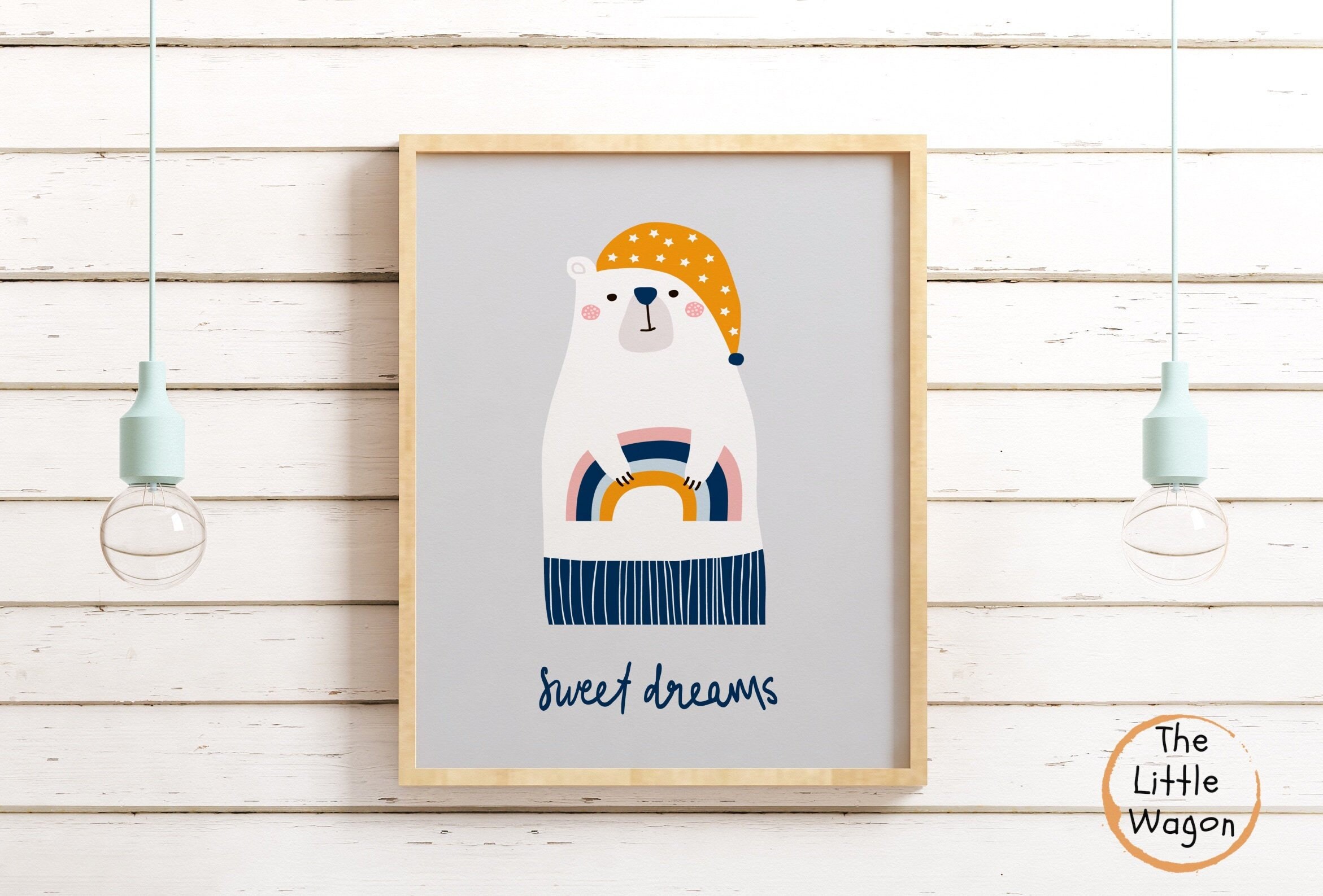 Nursery Wall Art Gender Neutral Nursery Rainbow Wall Art Etsy