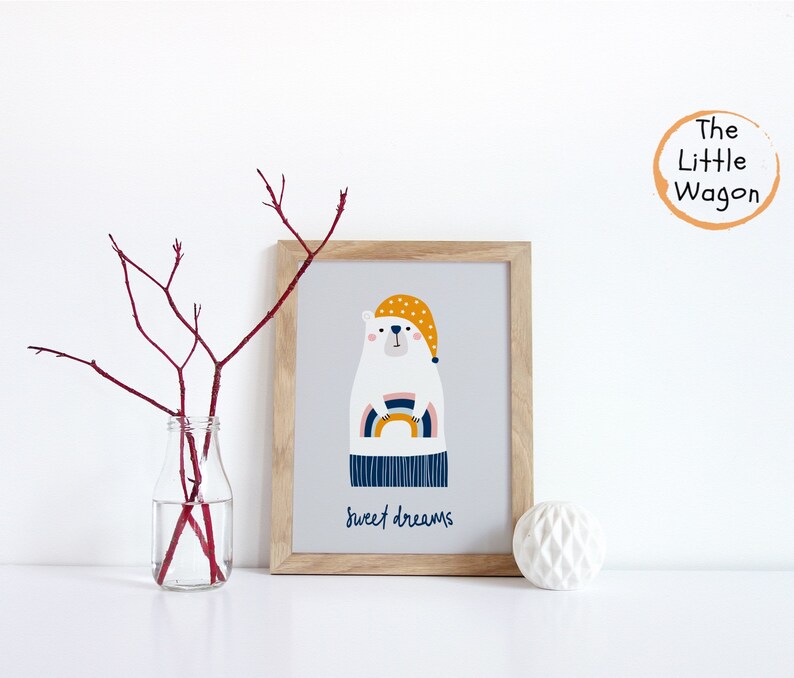 Nursery Wall Art Gender Neutral Nursery Rainbow Wall Art Etsy