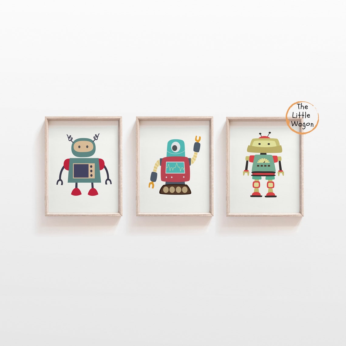 Set Kinderzimmer Drucke 3er Set Drucke Roboter Drucke | Etsy
