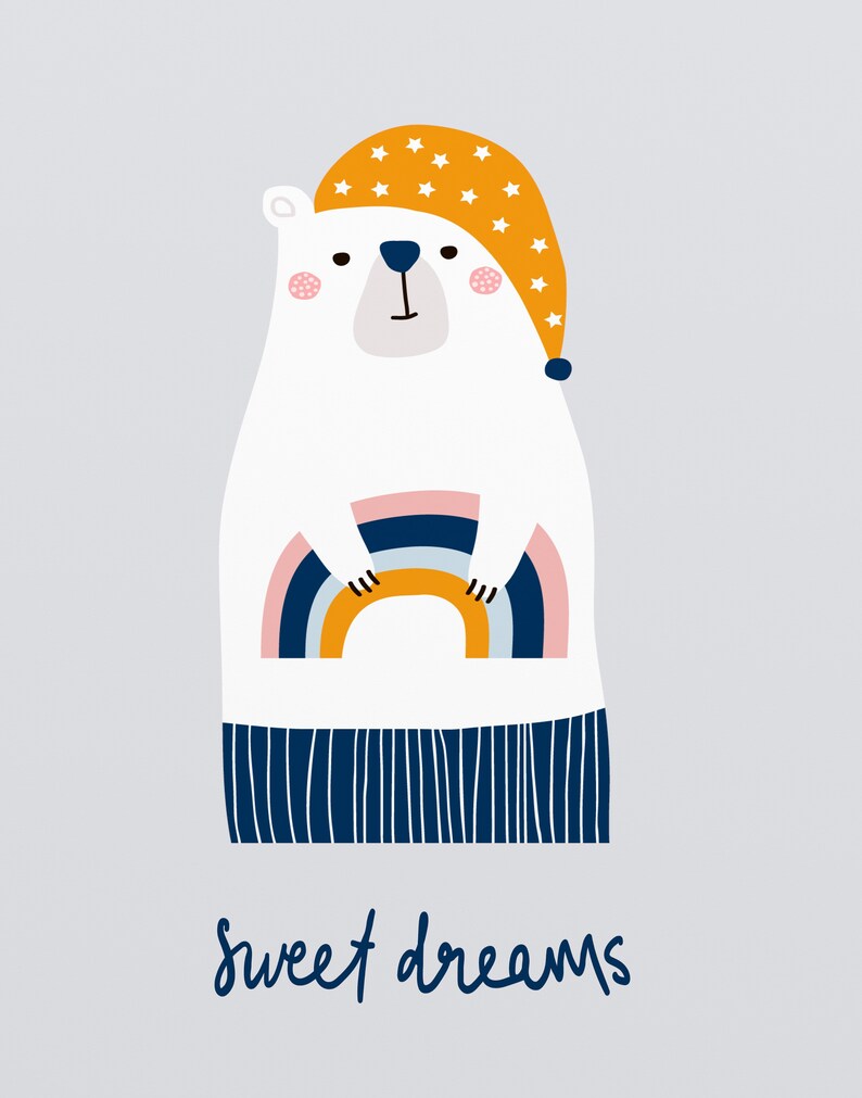 Nursery Wall Art Gender Neutral Nursery Rainbow Wall Art Etsy