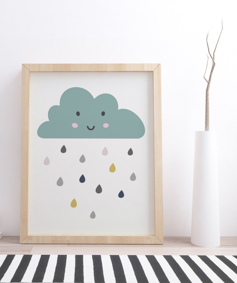 Nursery Alphabet Print Set Nursery Wall Art Set of 3 Etsy