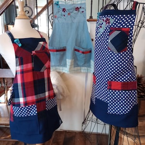 Memory Apron Custom created from your loved ones items; shirts, jackets, jeans Keep the memory of your loved one close with a keepsake apron