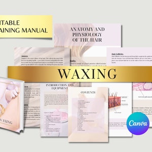 Beauty Training Manual for waxing, fully editable and print ready!