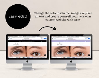 Wix Website Template: Monochromatic Beauty, Easy Drag & Drop