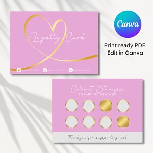 Cartão de fidelidade Lash Tech, modelo de cartão de fidelidade editável, cartão de desconto Lash, modelo de cartão de visita Lash.