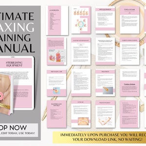 Intimate waxing training manual, learn how to wax esthetician training waxing course beauty academy