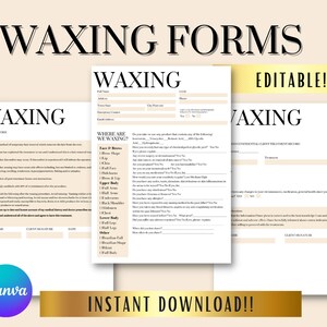 Formularze dotyczące depilacji woskiem PDF do pobrania