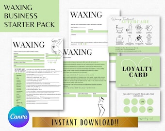 Waxing Forms, Esthetician Forms Bundle, Waxing Consent Forms, Waxing Consultation, Spa forms, Skincare Forms, Aftercare