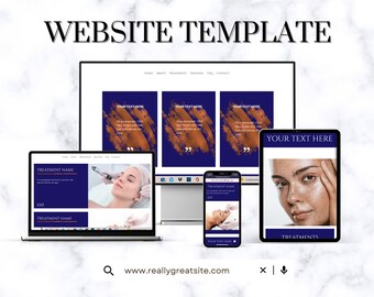 Wix Website Template: Monochromatic Beauty, DIY Website Design