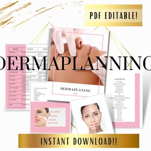 Dermaplaning Training Manual, editable and print ready!