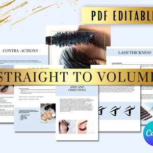 Lash training manual straight to volume Russian lashes volume lash training beauty academy beauty school training manual