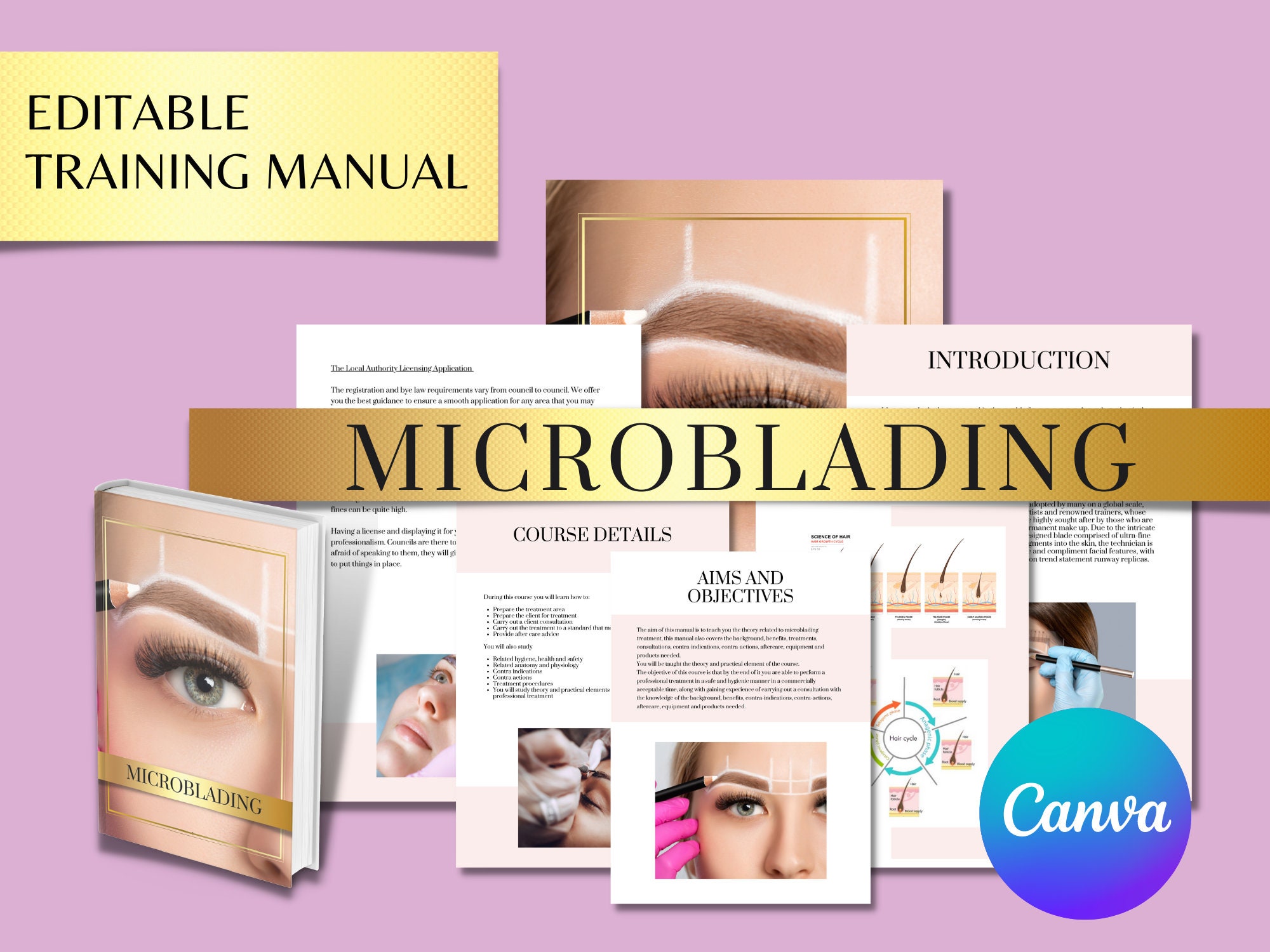Microblading Training Course - Eyebrow Training Manual – Editable ...