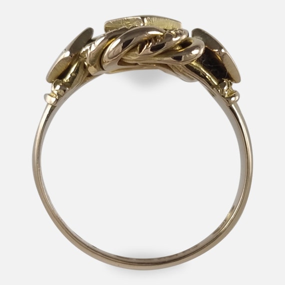 George V 18ct Yellow Gold Diamond Knot Ring - 1919 - Gem