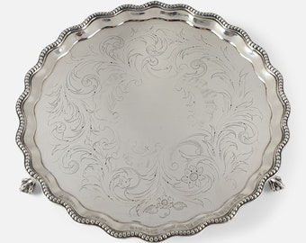 George III Silver Salver, Hester Bateman, 1780