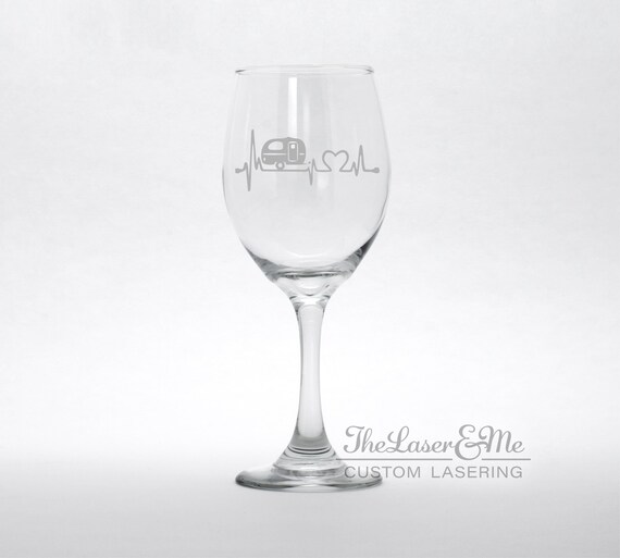 Camping Heartbeat And Heart Wine Glass, Love Traveling And Camping! Camping  Gift, Camping Lover, Camping Therapy, Camping Wine, RV Camper