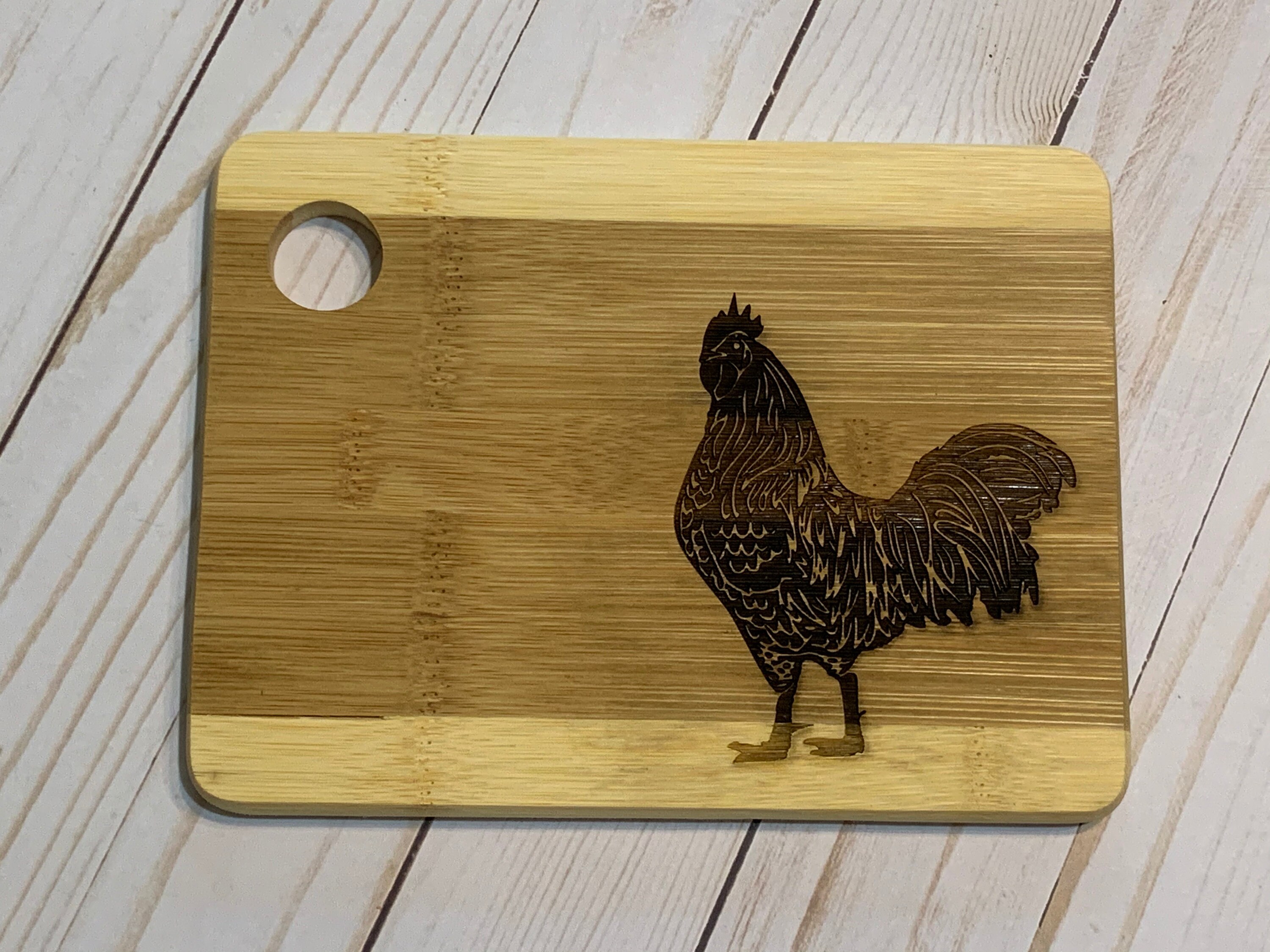 Rooster cutting board online