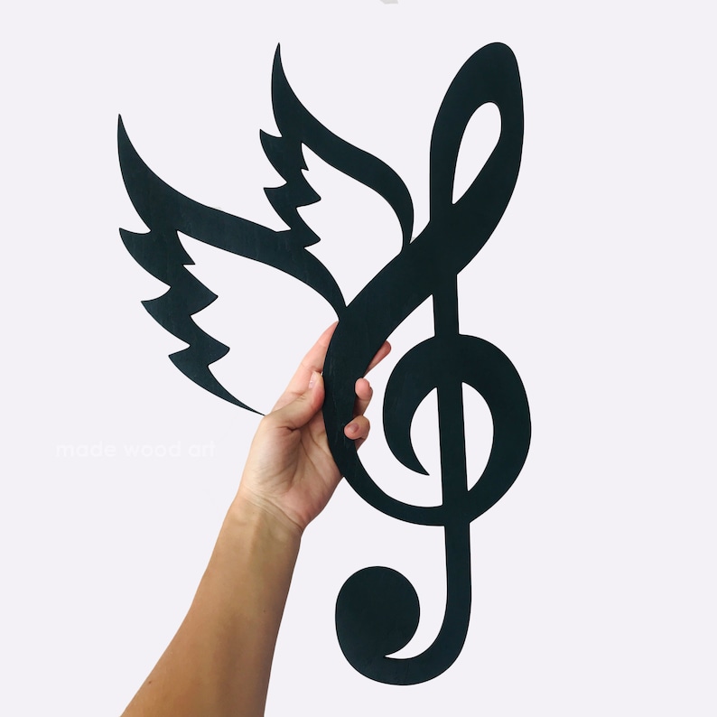 Wooden Music Notes Wall Decor Music Art Music Decor Music Wall Etsy