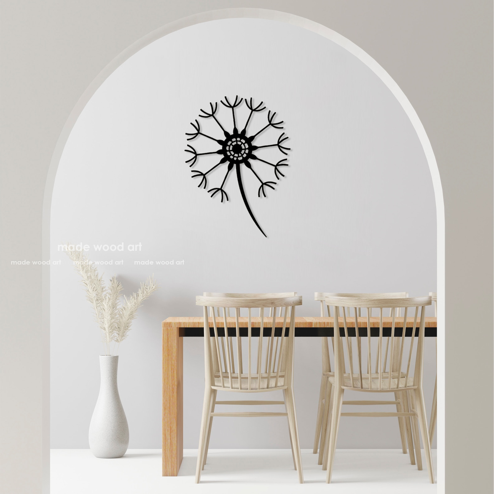 Dandelion Wall Decor Wood Wall Art Dandelion Decor Nature Wall Etsy