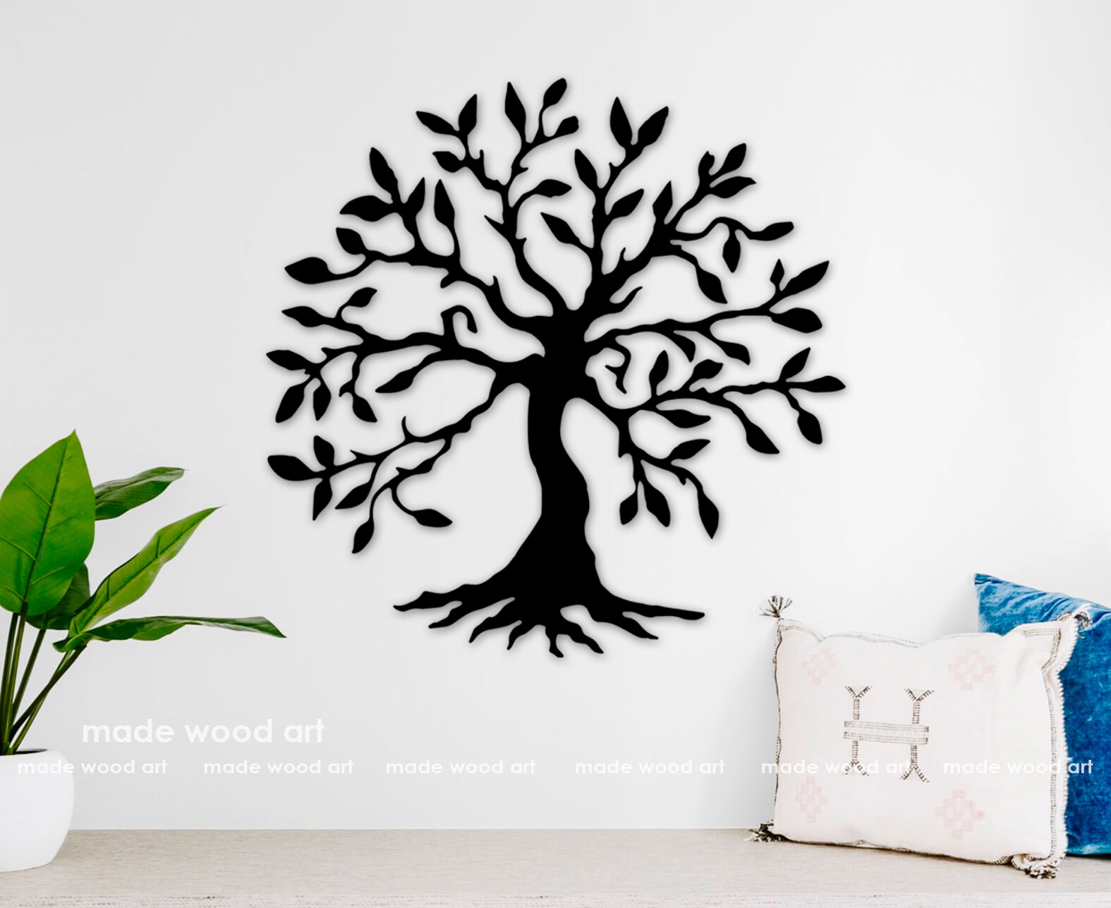 Wooden Tree of Life Wall Art Wood Wall Art Tree of Life Decor Etsy