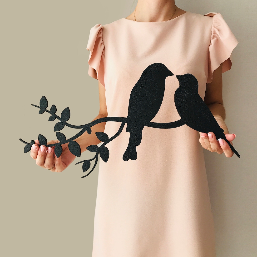 Birds on a Branch Wall Decor Tree Branches Birds Wall Art Love - Etsy ...
