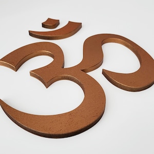 Wooden Om Symbol Wall Art, Diwali Decoration, Zen Wall Hanging, Yoga Studio Decor, Buddhism Artwork, Meditation Room Gift, Spiritual Sign