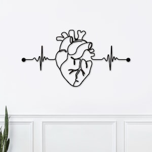 Anatomical Heart, Anatomy Art, Wood Wall Art, Medical School, Cardiologist Gift, Medical Office Art, Anatomy Wall Art, Medical Decor